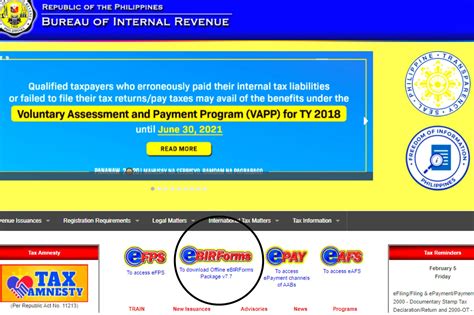 ebirforms-noreply@bir.gov.ph|Revised eBIRForms email notification to taxpayers .